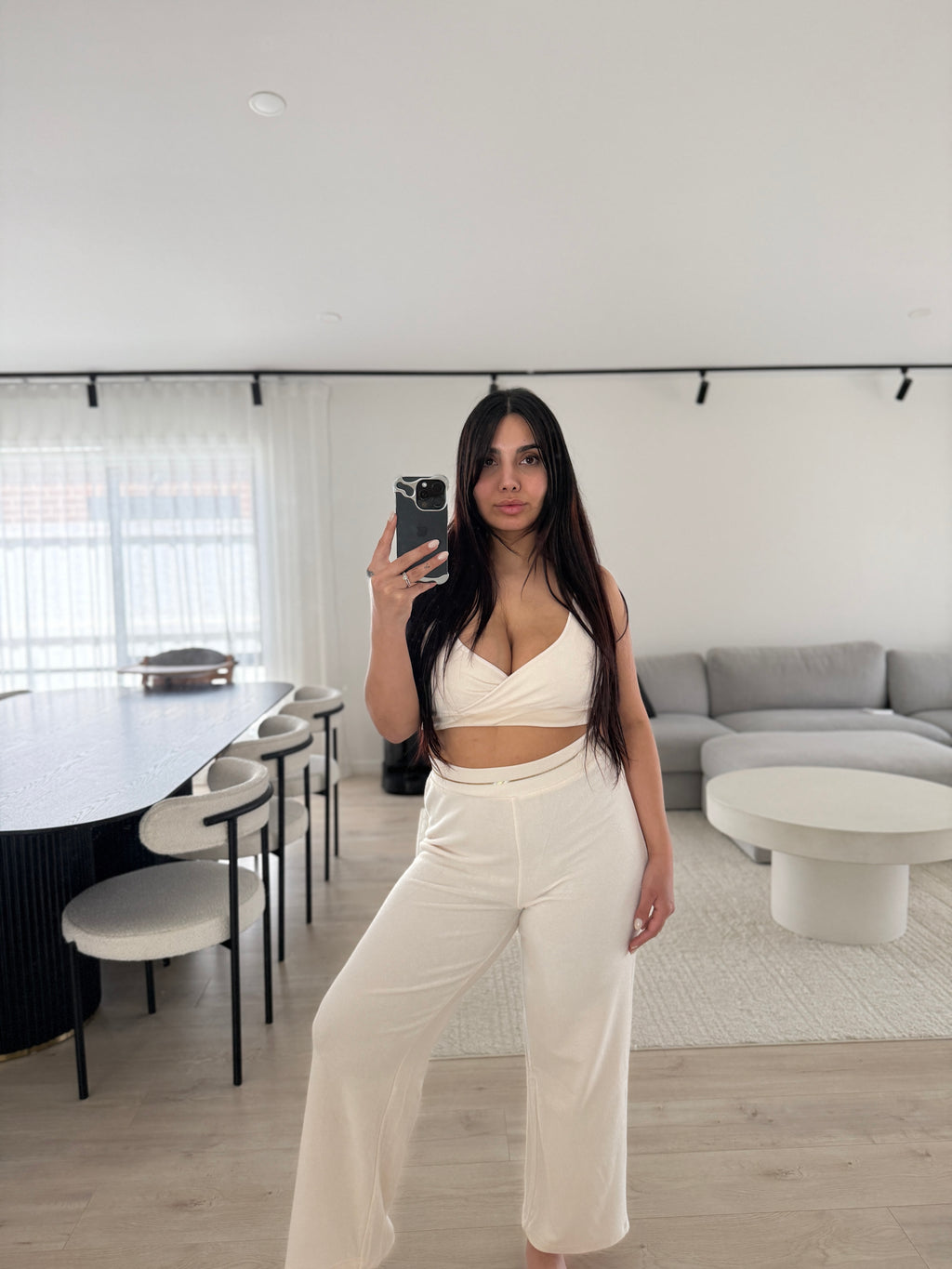 High Waisted Terry Pant