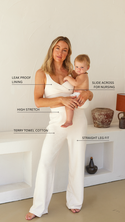 High Waisted Terry Pant